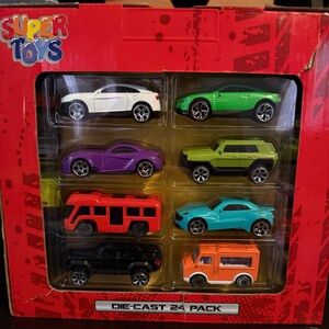 Die-Cast Car Set - 24 Pack